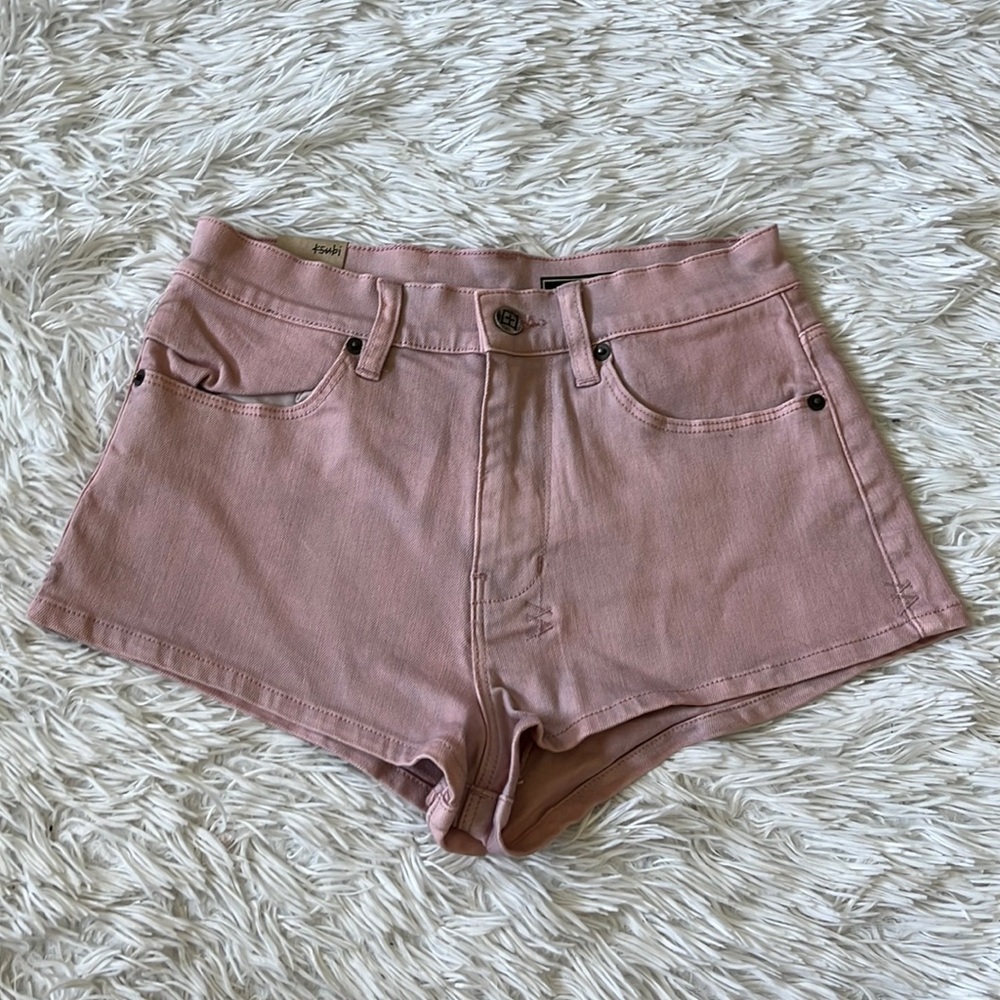Ksubi Women’s Midnight Runner young bonita Slim fit High rise Mini shorts 26
